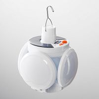 Фонарь кемпенговый с солнечной батареей с USB 30Вт 10LED 2200мАч 220В Белый картинка 